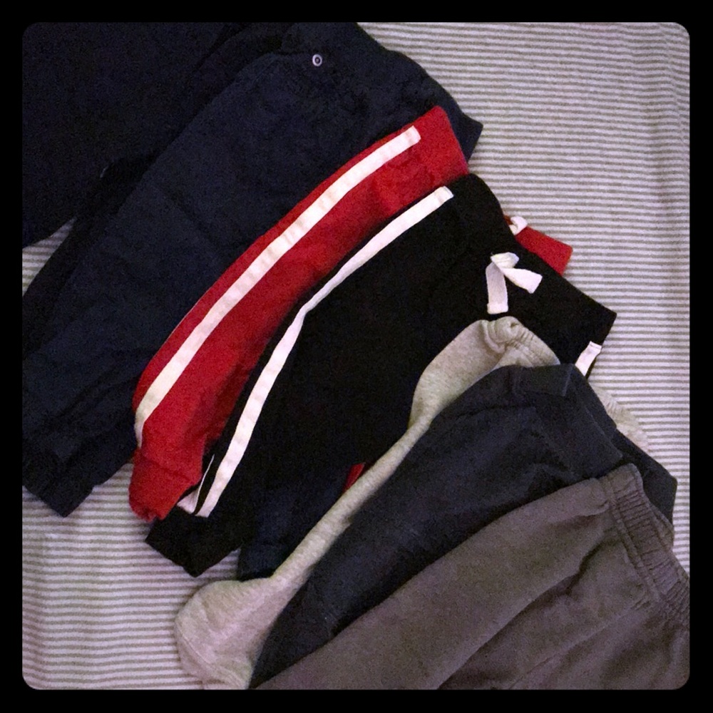 7 pairs of size 18 month boy pants